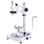 Dental lab surveyor with 6X spindle handpiece and adjustable table